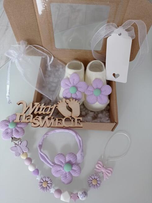 Zestaw prezentowy dla niemowlaka prezent narodziny chrzest