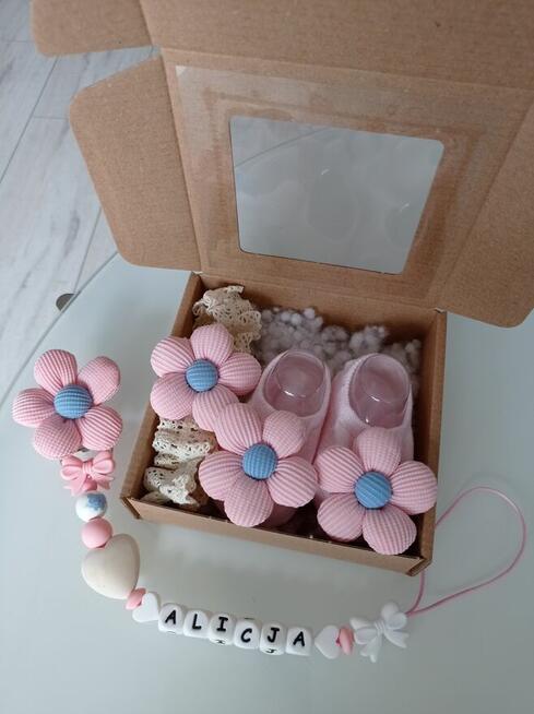 Zestaw prezentowy dla niemowlaka prezent narodziny chrzest