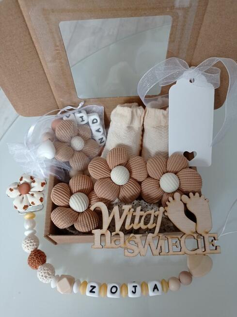 Zestaw prezentowy dla niemowlaka prezent narodziny chrzest