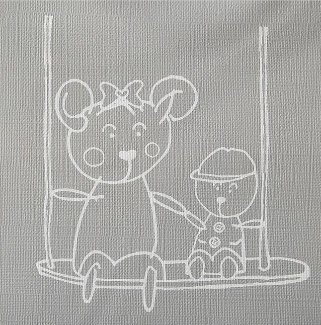 Looping Poduszka na krzesełko do karmienia szara