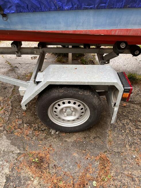 Łódż motorową na trajlerze z silnikiem 75KM -sprzedam