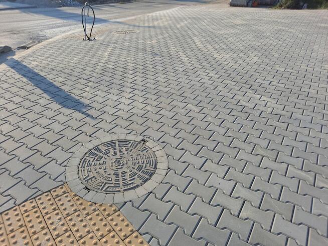 Układanie kostki brukowej płyt ażurowych utwardzanie terenu