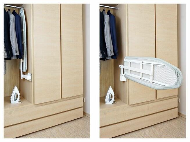 Deska do prasowania montowana w szafie 108 x 32 cm