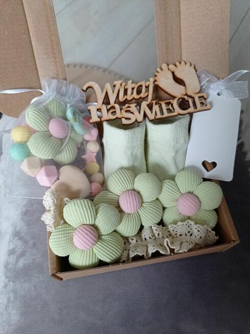 Zestaw prezentowy dla niemowlaka prezent narodziny chrzest