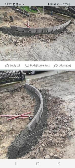 Układanie kostki brukowej płyt ażurowych utwardzanie terenu