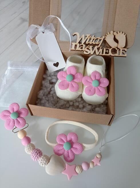Zestaw prezentowy dla niemowlaka prezent narodziny chrzest