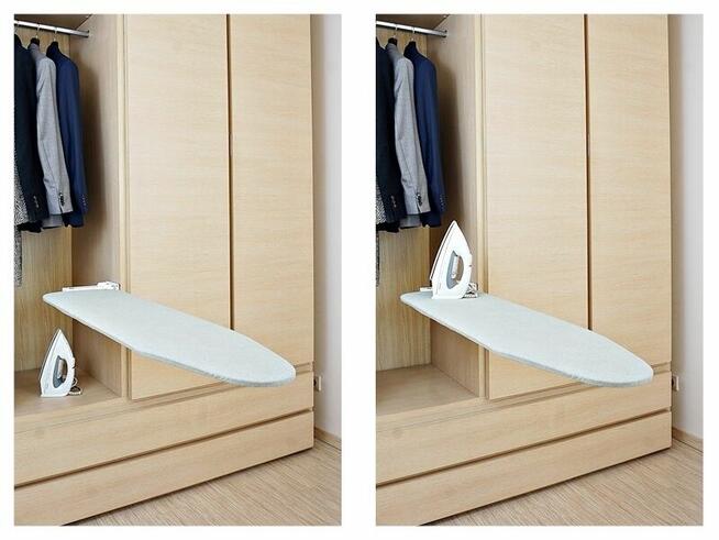 Deska do prasowania montowana w szafie 108 x 32 cm