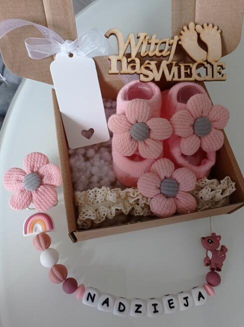 Zestaw prezentowy dla niemowlaka prezent narodziny chrzest