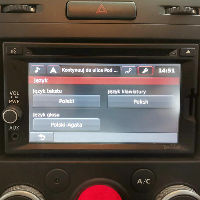 Polskie Menu Suzuki SLDA Vitara SX4 Swift Ignis Android Auto