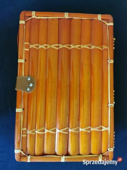 Kosz piknikowy bambus Kosz na piknik dla 4ech osób