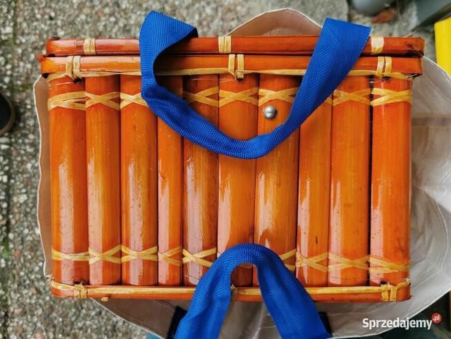 Kosz piknikowy bambus Kosz na piknik dla 4ech osób