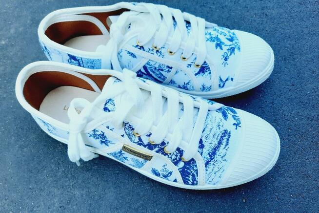 38 Les Tropeziennes tenisówki białe na stopę 24 cm do sukien