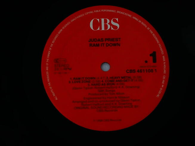 Judas Priest – Ram It Down winyl LP 1988 rok Holandia