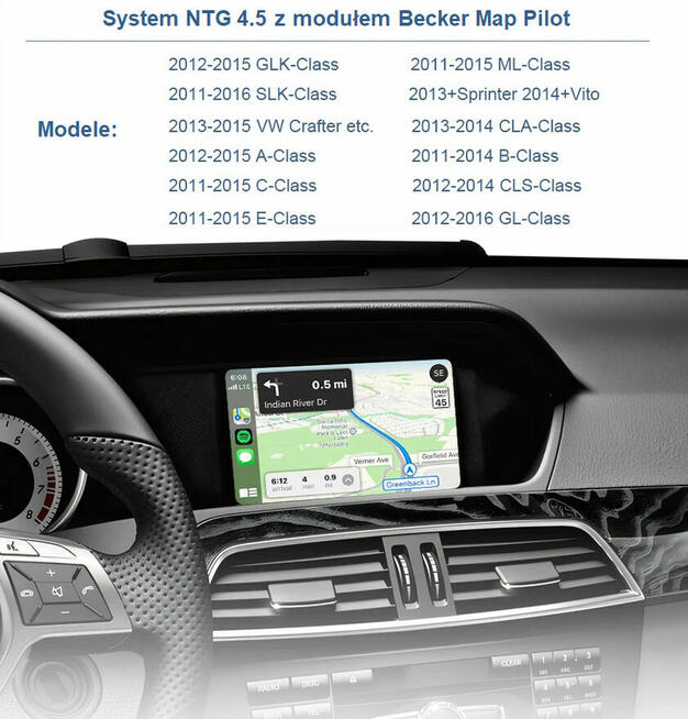 Mercedes Android Auto CarPlay Becker CLA SLK GLA W204 W212