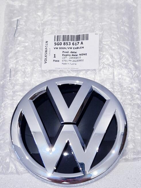 NOWY emblemat, logo Volkswagen Golf VII