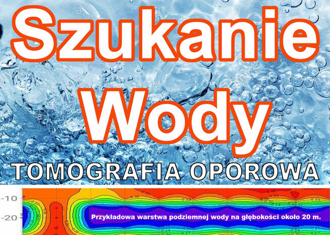 Szukanie wody pod wiercenie studni - Tomografia - Wrocław