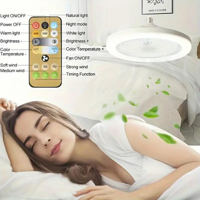 Wentylator oświetlenie pilot
