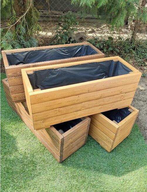 Donice ogrodowe drewniane i termo