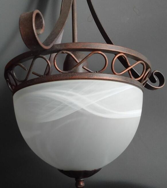 ŻYRANDOL LUMINEX Lampa wisząca metal kol. miedziany 1x60W