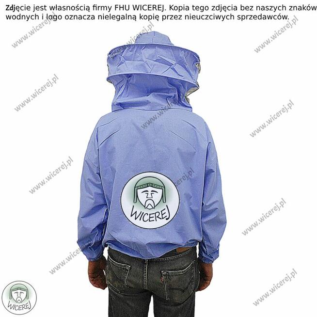 Bluza Pszczelarska z kapeluszem Bawełniana Lekka Ochronna ro