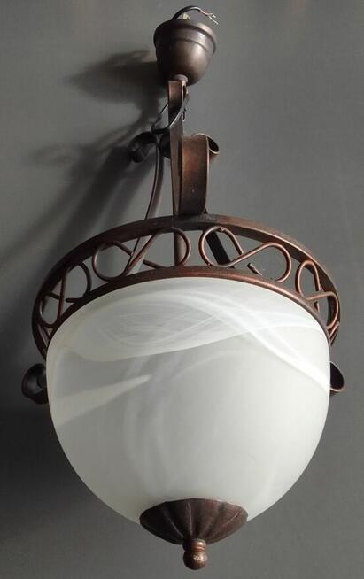 ŻYRANDOL LUMINEX Lampa wisząca metal kol. miedziany 1x60W