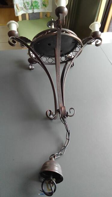 ŻYRANDOL LUMINEX Lampa wisząca metalowa kol. miedziany 7x40W