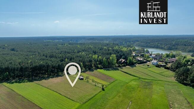 Działka w sercu Borów Tucholskich blisko jeziora