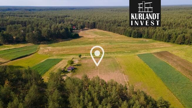 Działka w sercu Borów Tucholskich blisko jeziora