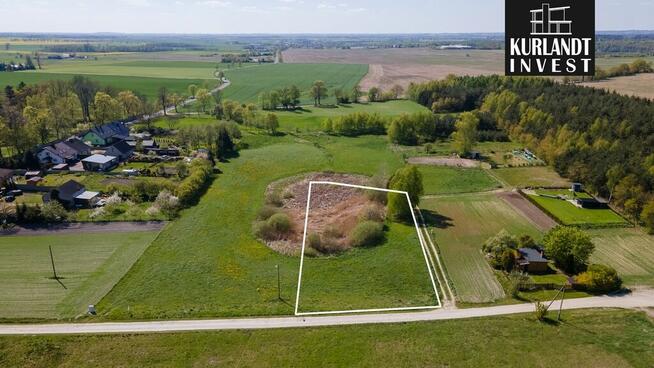 Działka widok na staw Bory Tucholskie