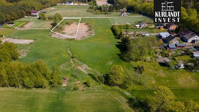 Działka widok na staw Bory Tucholskie