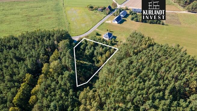 Działka budowlana 3.075 m² Sucha ściana lasu