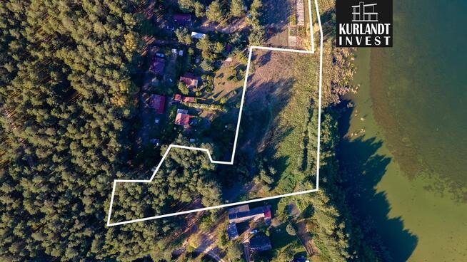 Działka 6.377m² nad jeziorem z linią brzegową