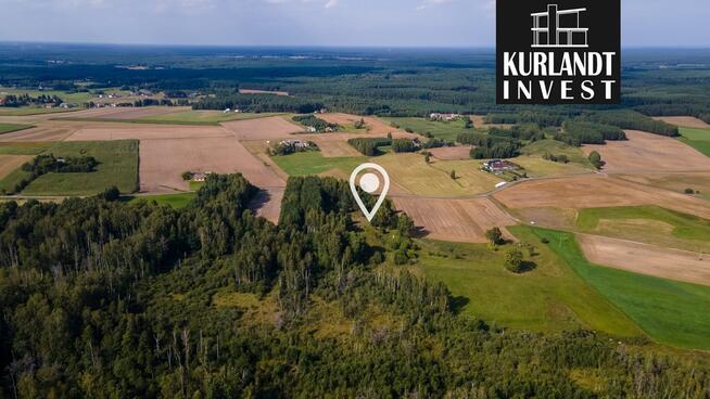 Duża działka budowlana z lasem