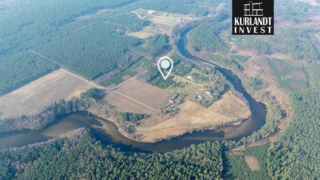 Działka 6.204 m² Piła Nogawica rzeka Brda las