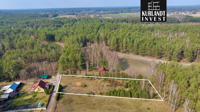 Działka z projektem domu Okoniny Nadjeziorne