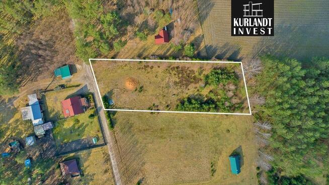 Działka z projektem domu Okoniny Nadjeziorne