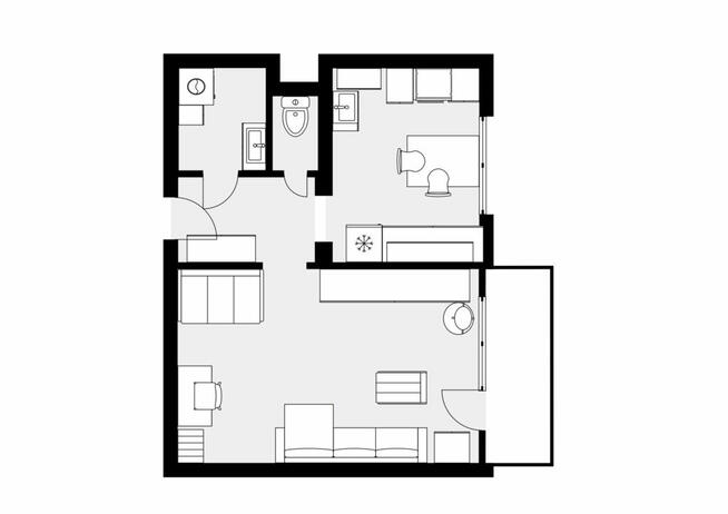 Mieszkanie Bysław 35 m²
