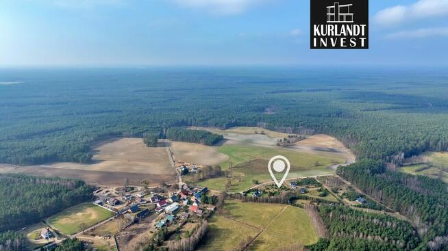 Działka 3.423 m² w otoczeniu lasów