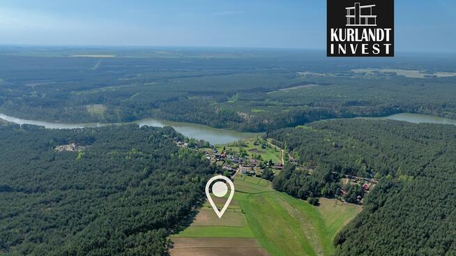 Działka 900 m² w sercu Borów Tucholskich jezioro