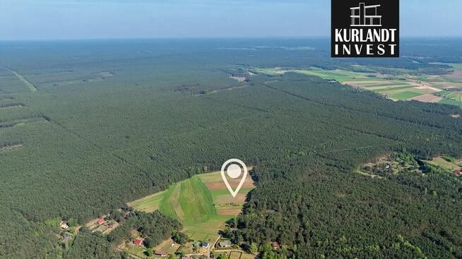 Działka 900 m² w sercu Borów Tucholskich jezioro