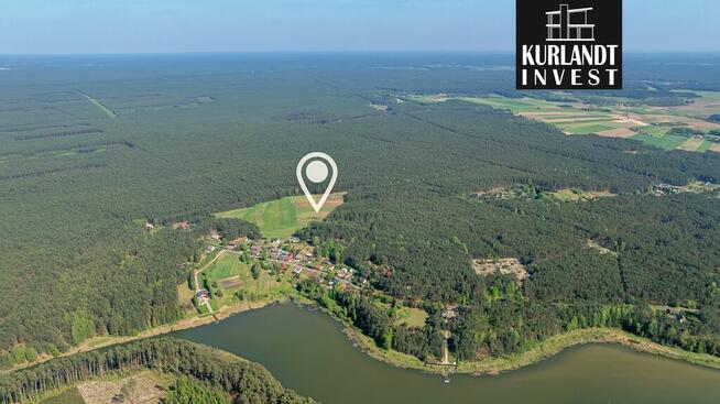 Działka 900 m² w sercu Borów Tucholskich jezioro