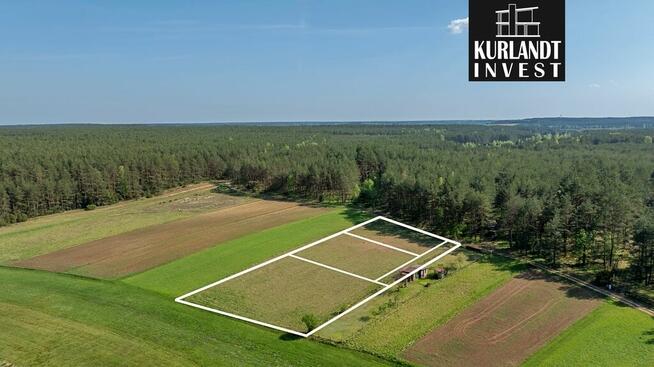 Działka 900 m² w sercu Borów Tucholskich jezioro