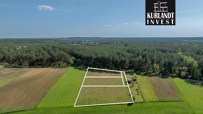 Działka 900 m² w sercu Borów Tucholskich jezioro