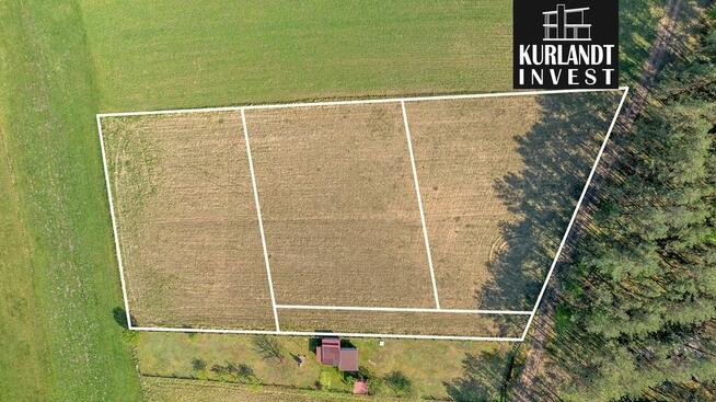 Działka 900 m² w sercu Borów Tucholskich jezioro