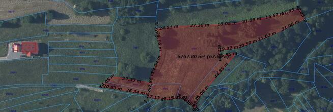 Działka rolna Kasina Wielka gm. Mszana Dolna