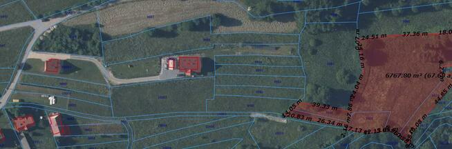 Działka rolna Kasina Wielka gm. Mszana Dolna