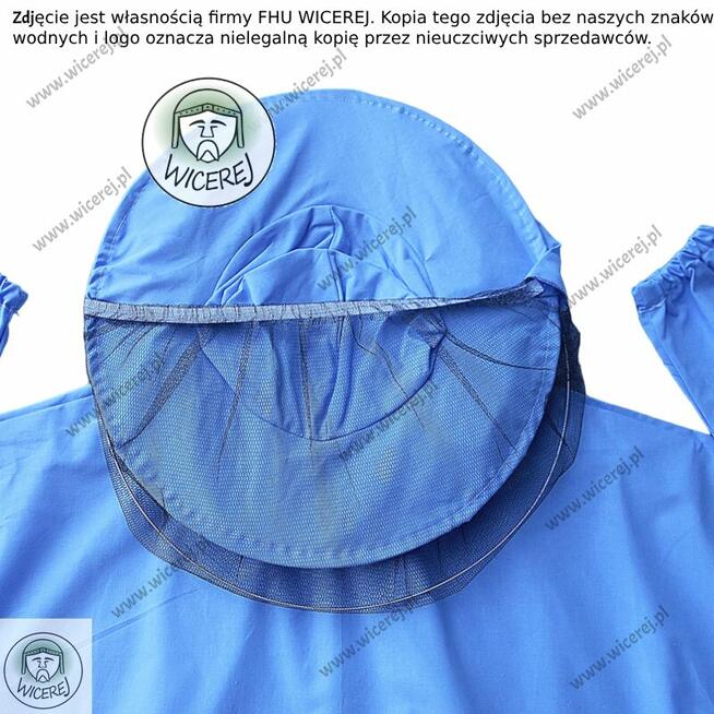 Bluza Pszczelarska z kapeluszem Bawełniana Lekka Ochronna ro