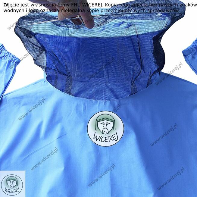 Bluza Pszczelarska z kapeluszem Bawełniana Lekka Ochronna ro
