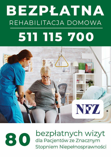 Bezpłatna rehabilitacja w domu Pacjenta