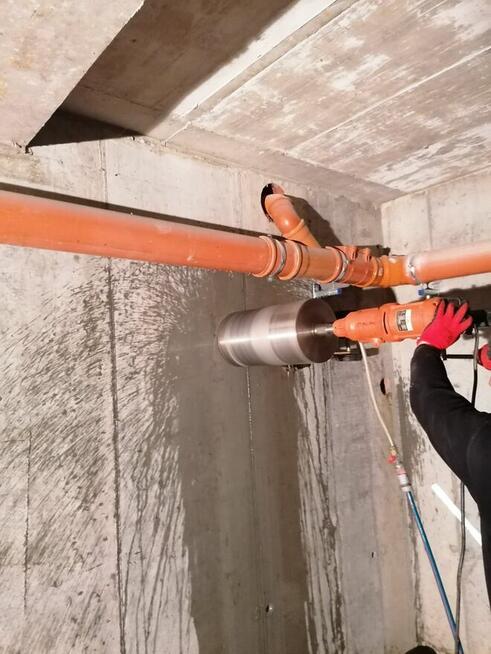 Wiercenie/cięcie w betonie. Przewierty. Frezowanie podłogowe